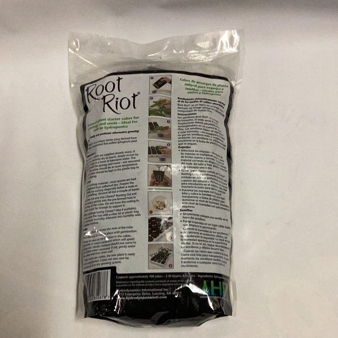 Root Riot Coco Plugs-100 Plugs