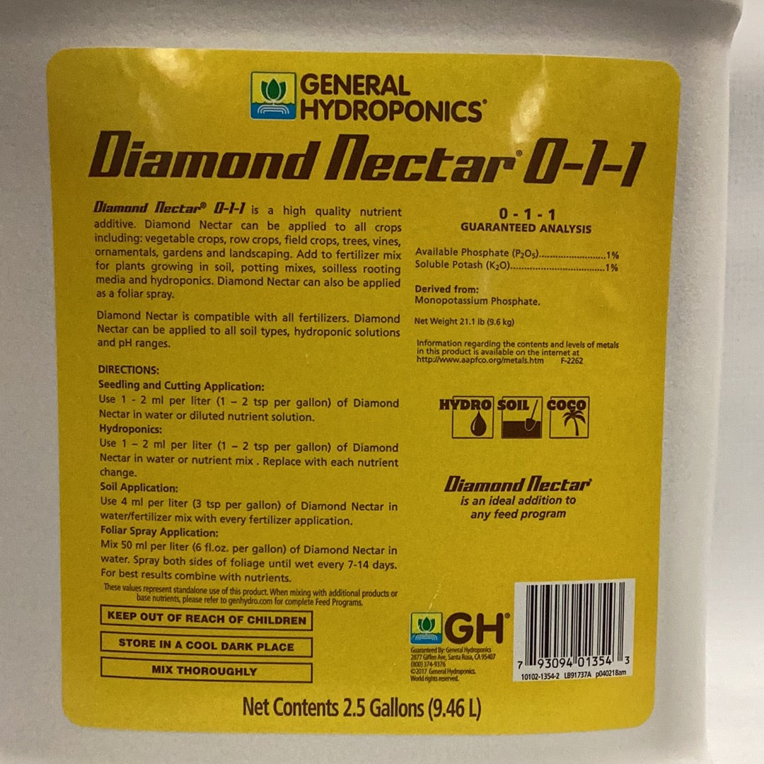 GH Diamond Nectar-Humics : 2.5 Gal