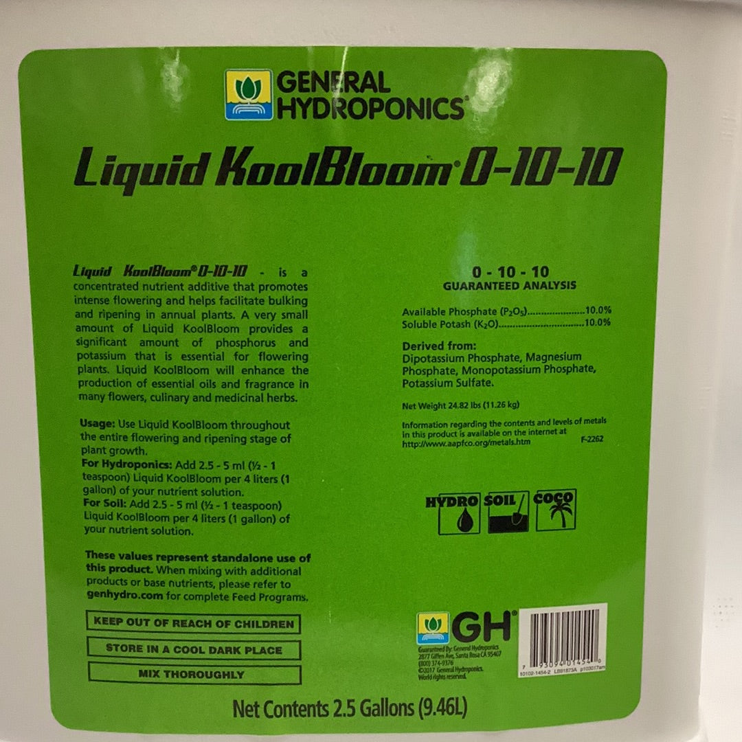 GH Liquid KoolBloom-2.5 Gal