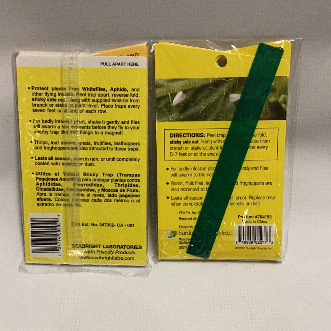 Sticky Whitefly Traps 5/Pk-Pull Apart : 5 Pack