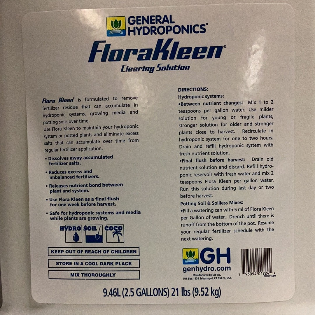 GH FloraKleen-Flush : 2.5 Gal