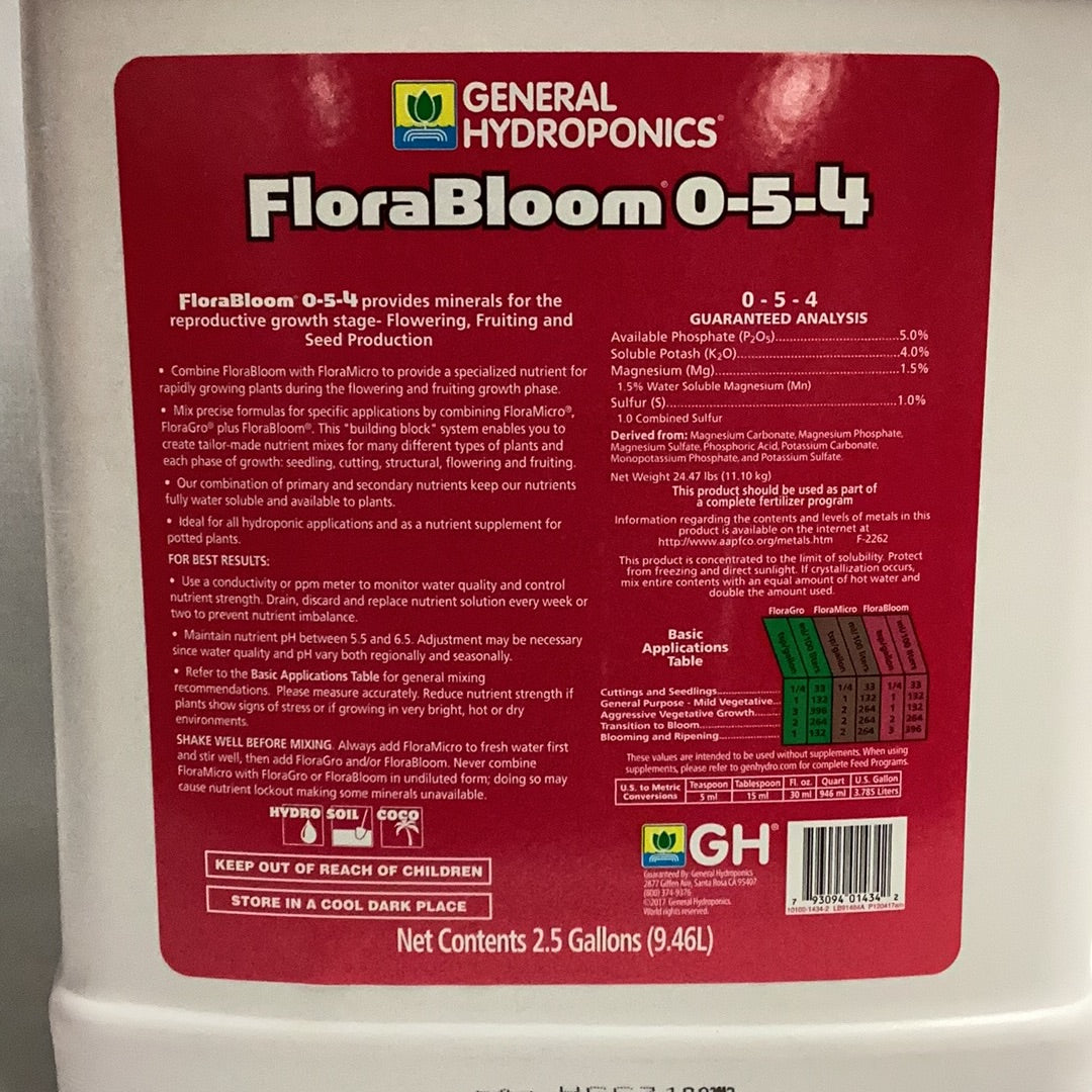 GH Flora Bloom-Pink : 2.5 Gal