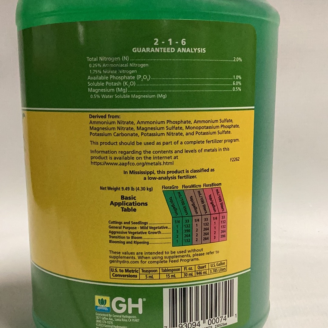 GH Flora Gro-Green : 1 Gal