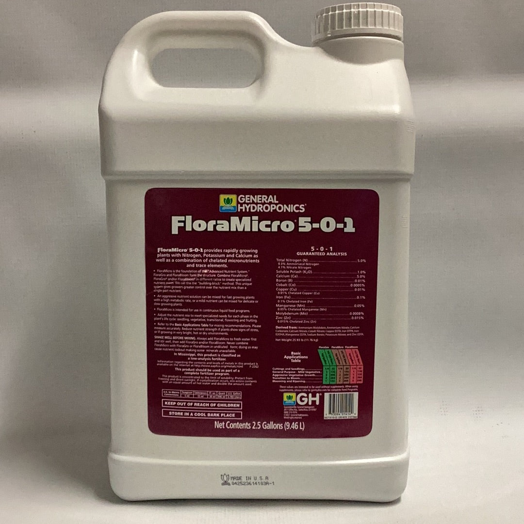 GH Flora Micro-Micro : 2.5 Gal