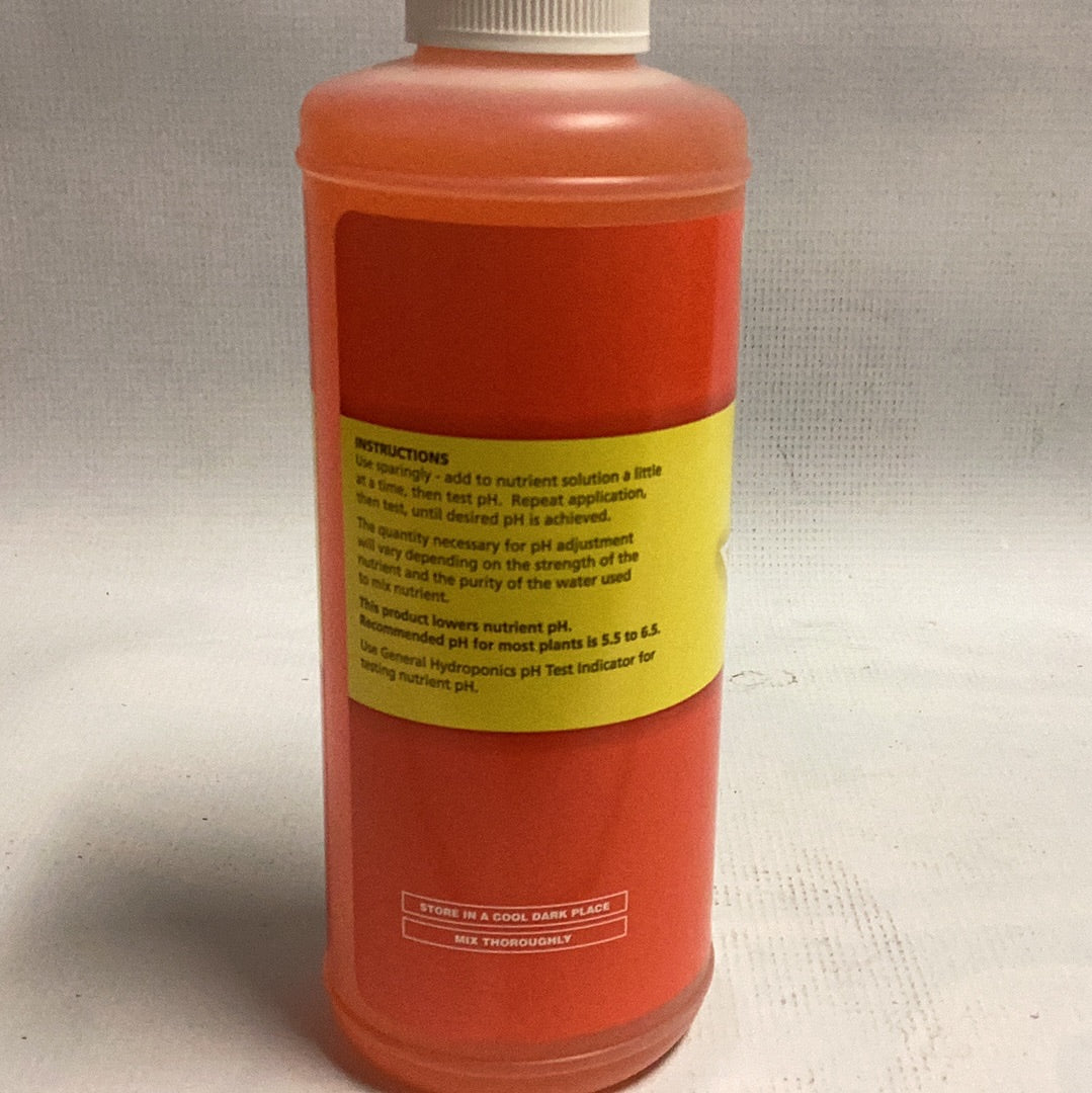 GH pH Down Liquid-Orange : 1 Quart