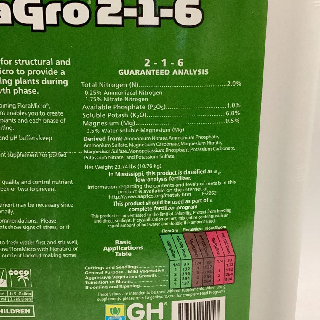 GH Flora Gro-Green : 2.5 Gal