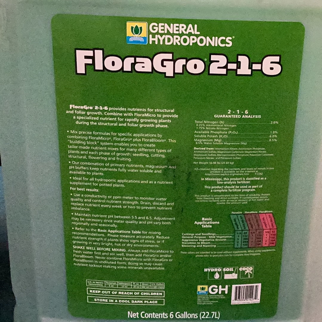 GH Flora Gro-Green : 6 Gal