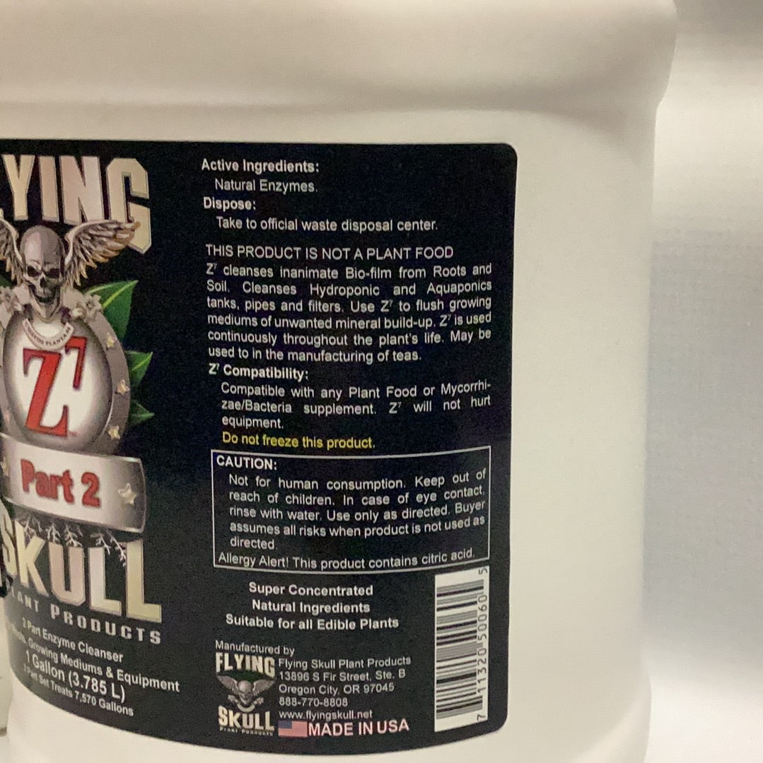 Flying Skull Z7 Enzyme Cleanser-2-Part : 1 Gallon