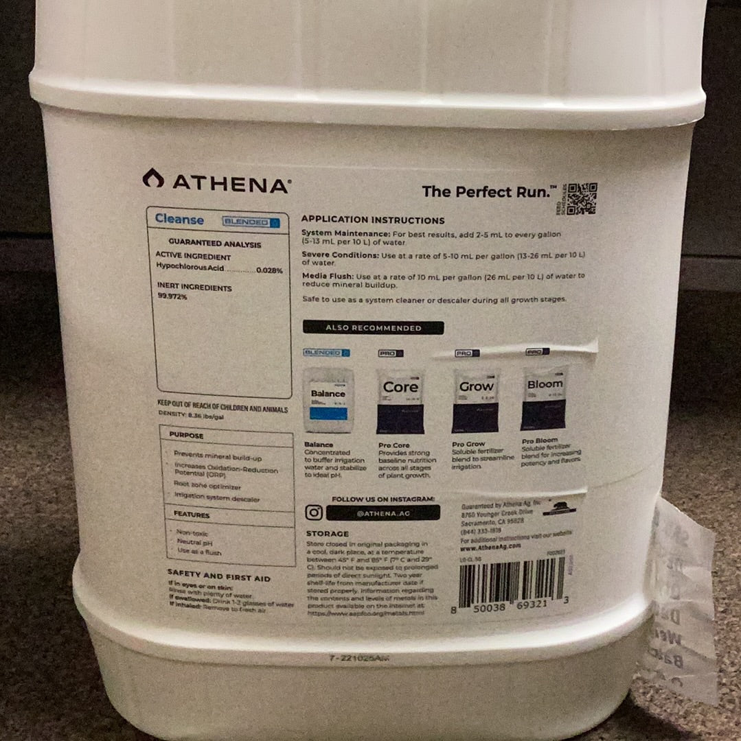 Athena Blended Cleanse-Liquid : 5 Gal