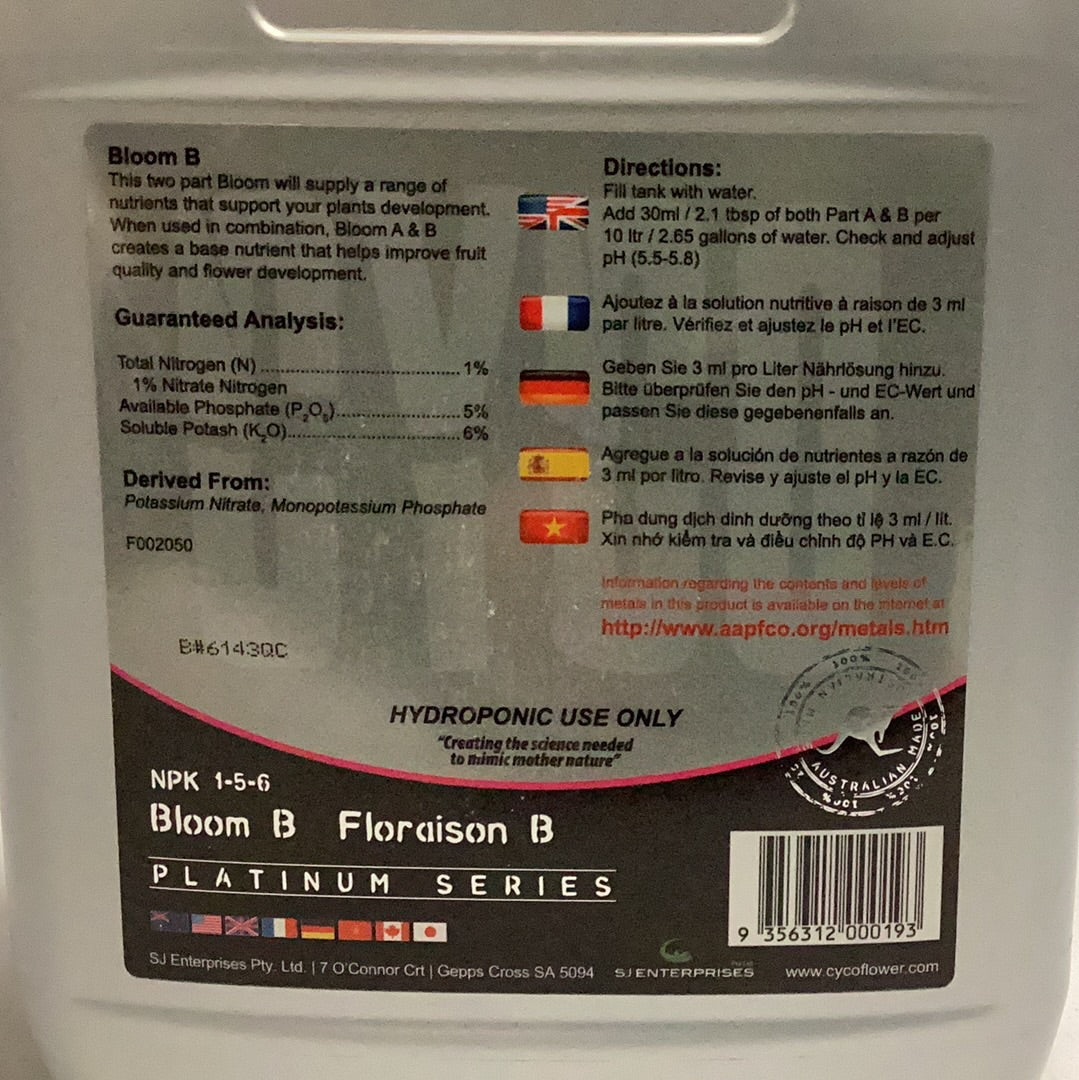 Cyco Bloom B-2-Part Bloom : 5 Liter