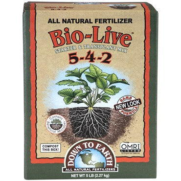 DTE Bio-Live 5lb Box: 5-4-2 w/ Myco